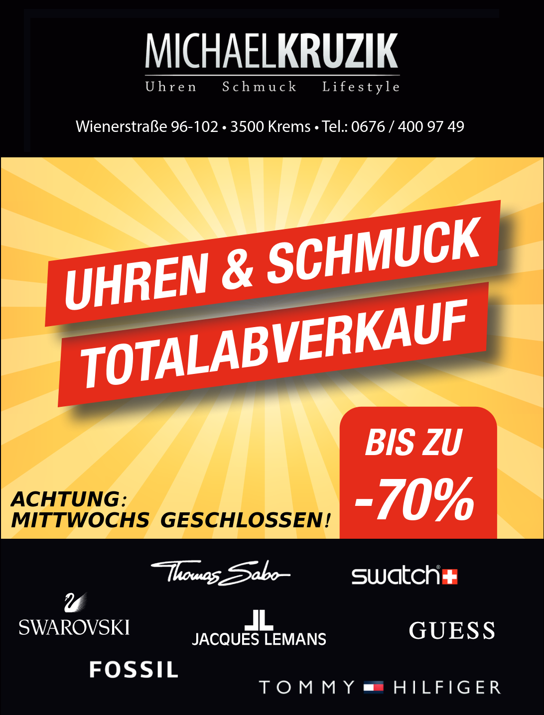 Totalabverkauf in Krems